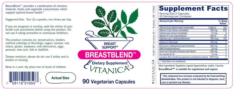 BreastBlend Vitanica products