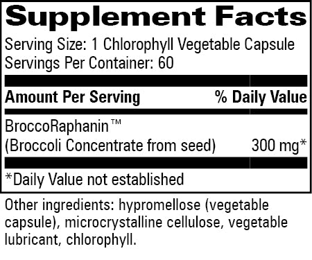 Broccoraphanin Progressive Labs supplement facts