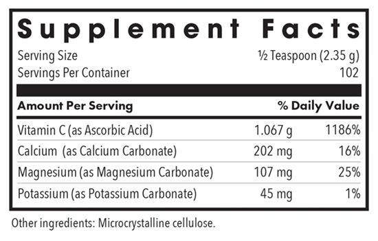 buffered vitamin c powder allergy research group supplement facts