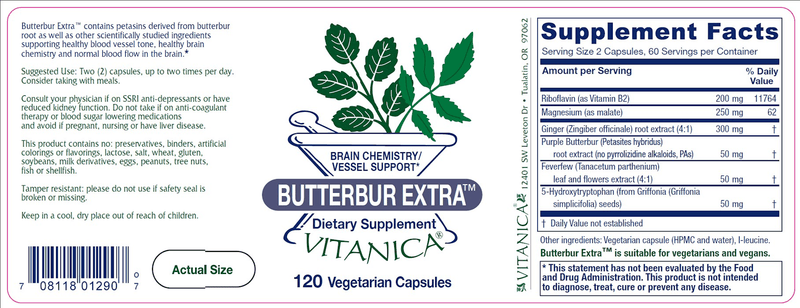 Butterbur Extra Vitanica products