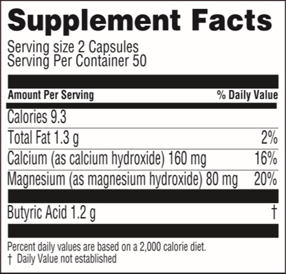 butyrex neesby supplement facts