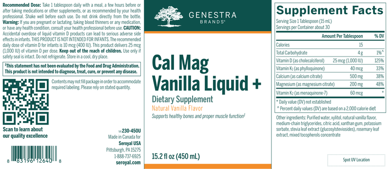 Cal Mag Liquid + Vanilla