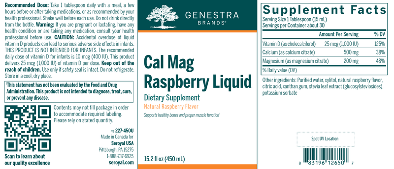 Cal Mag Raspberry Liquid