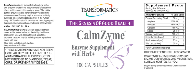 CalmZyme (Transformation Enzyme) Label