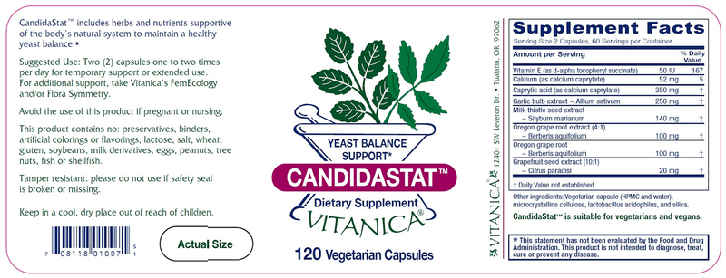 CandidaStat 120ct Vitanica products