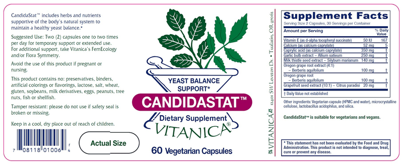 CandidaStat 60ct Vitanica products