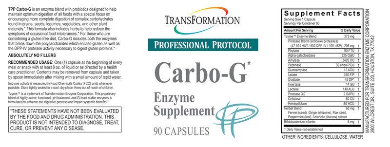 Carbo-G (Transformation Enzyme) Label