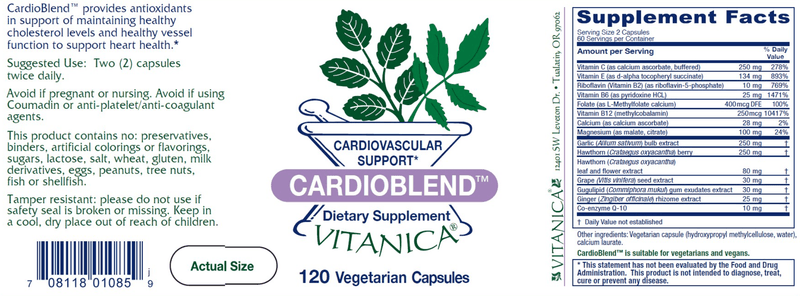 CardioBlend Vitanica products