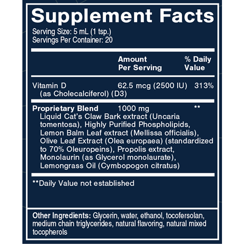 cat's claw v-max quicksilver scientific supplement facts