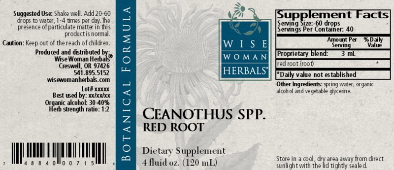 Ceanothus Red Root 4oz Wise Woman Herbals products