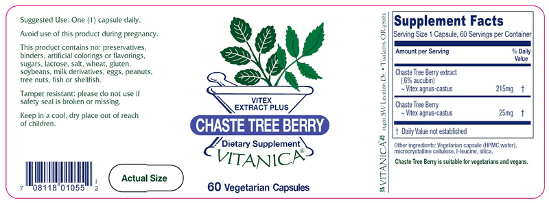 Chaste Tree Berry Vitanica products