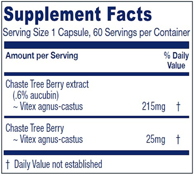 Chaste Tree Berry Vitanica supplements