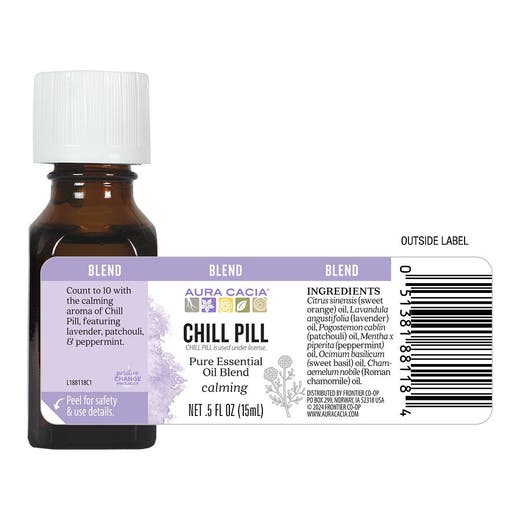 chill pill aura cacia label