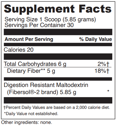 clearly fiber davinci labs supplement facts