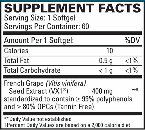 clinical opc euromedica supplement facts