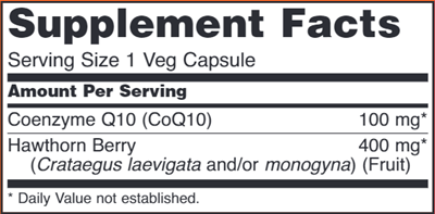 CoQ10 100 mg - 180 Capsules (NOW) Supplement Facts