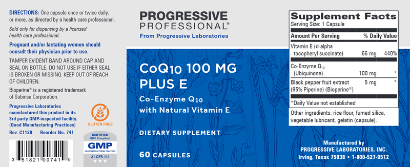 CoQ10 100 mg Plus E