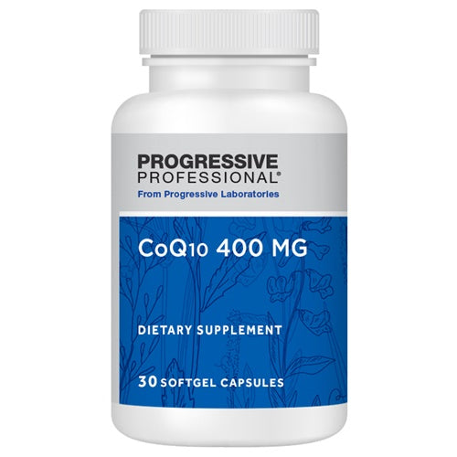 CoQ10 with Rice Bran Oil 400 mg Progressive Labs front