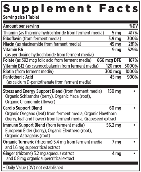 Coenzyme B Complex (New Chapter) supplement facts