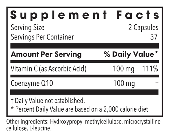 coenzyme q10 50 mg allergy research group supplement facts