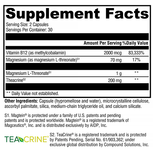 Cogniquil (Xymogen) Supplement Facts