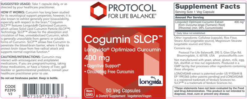 Cogumin SLCP (Protocol for Life Balance) Label