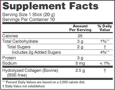 collagen jelly beauty complex now supplement facts