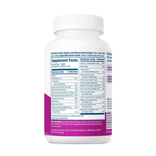 Complete Chewable Multivitamin - Mixed Berry Bariatric Fusion side