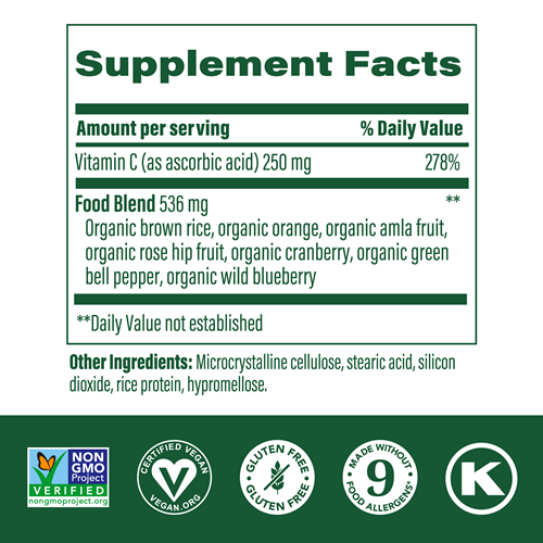 complex c megafood supplement facts