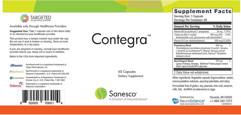 Contegra (Sanesco) Label