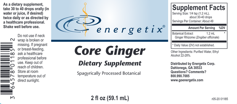 Core Ginger Energetix products