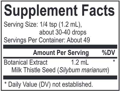 Core Milk Thistle (Energetix) Supplement Facts