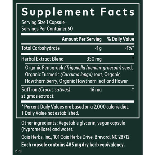 Cycle Serenity Period Gaia Herbs supplement facts