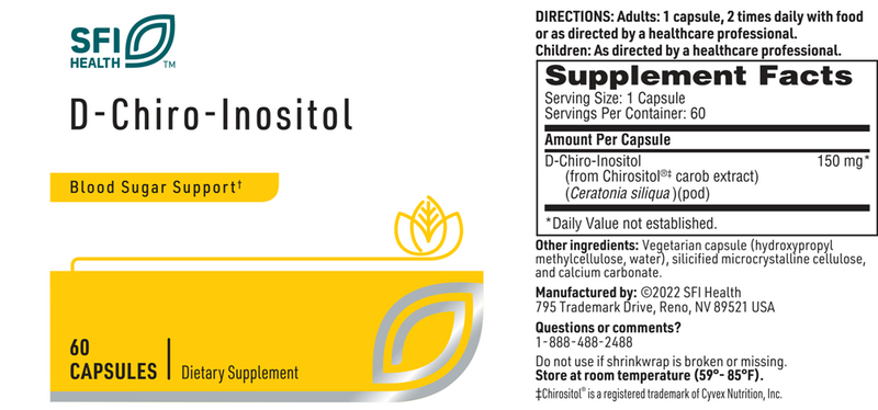 d-chiro-inositol sfi health label