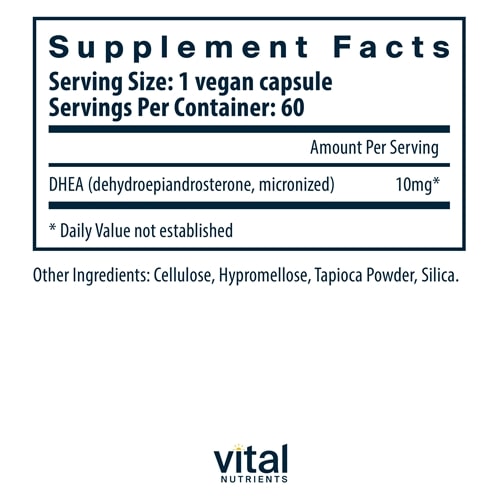 DHEA 10 mg Vital Nutrients supplements