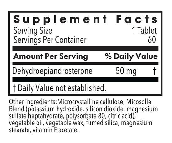dhea 50 mg allergy research group supplement facts