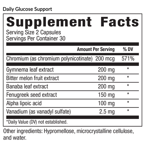 daily gluco support equilife supplement facts