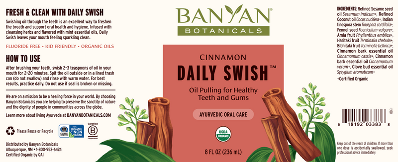 daily swish cinnamon banyan botanicals label