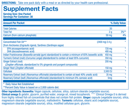 deflame nutrition pack anabolic laboratories supplement facts