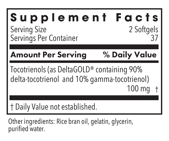 delta-fraction tocotrienols 50 mg allergy research group supplement facts