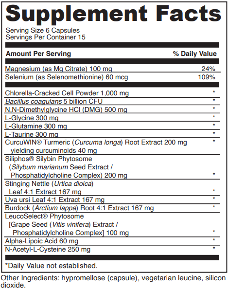 detox benefits davinci labs supplement facts