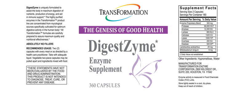 DigestZyme (Transformation Enzyme) Label