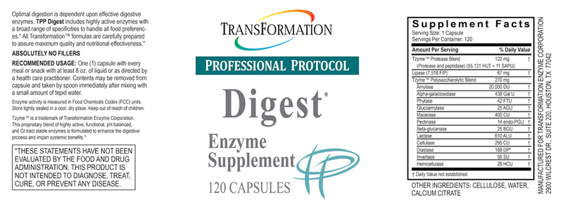 Digest (Transformation Enzyme) Label