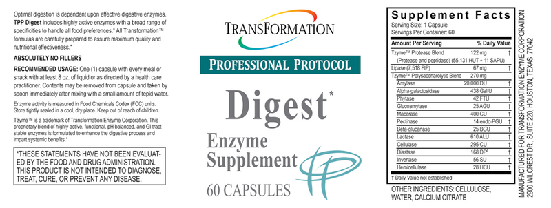 Digest (Transformation Enzyme) Label