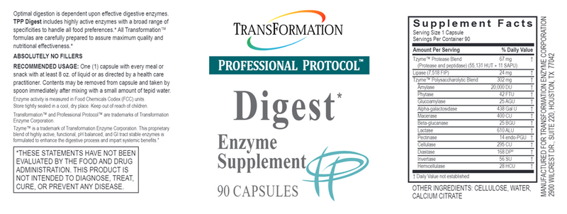 Digest (Transformation Enzyme) Label