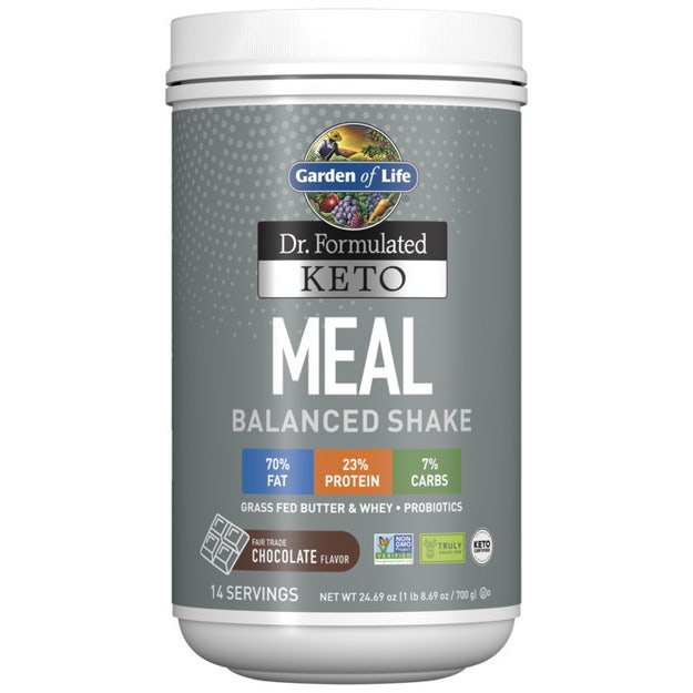 dr. formulated keto meal chocolate garden of life