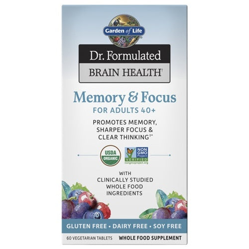 dr. formulated memory adults 40+ garden of life