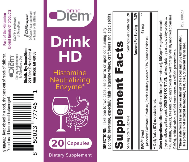 drink hd diem label