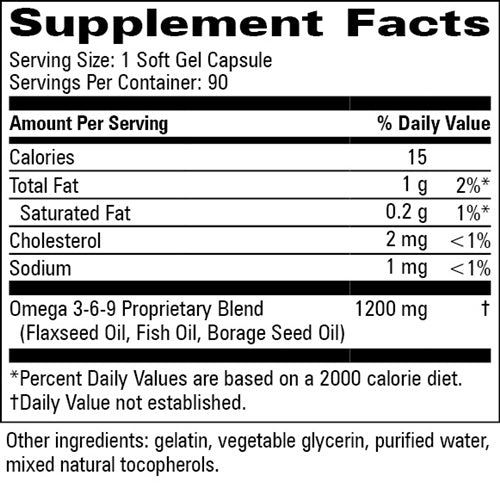 EFA Complex Progressive Labs supplement facts