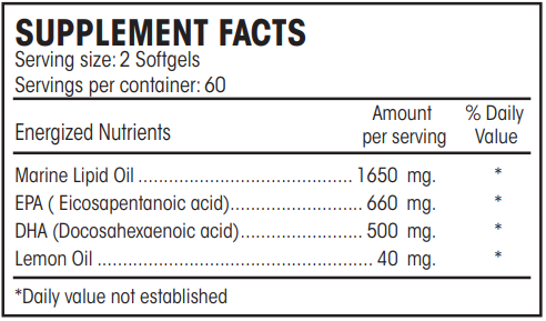 EPA/DHA Guard 120ct Perque supplement facts